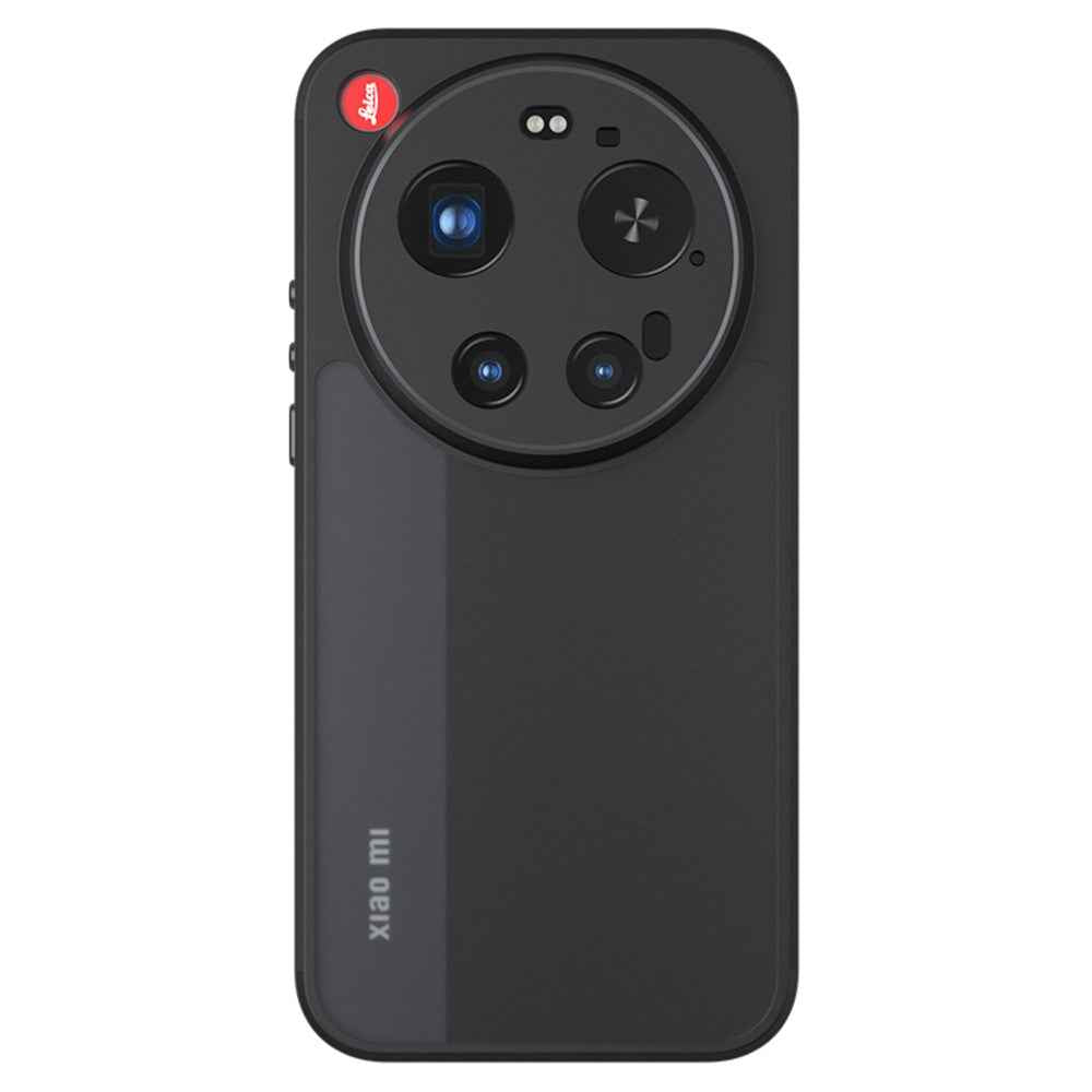 For Xiaomi 17 Ultra 5G Case Skin-Touch TPU + PC Matte Phone Back Cover - Transparent Black