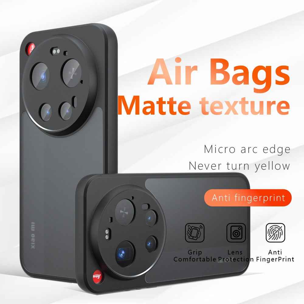 For Xiaomi 17 Ultra 5G Case Skin-Touch TPU + PC Matte Phone Back Cover - Transparent Black