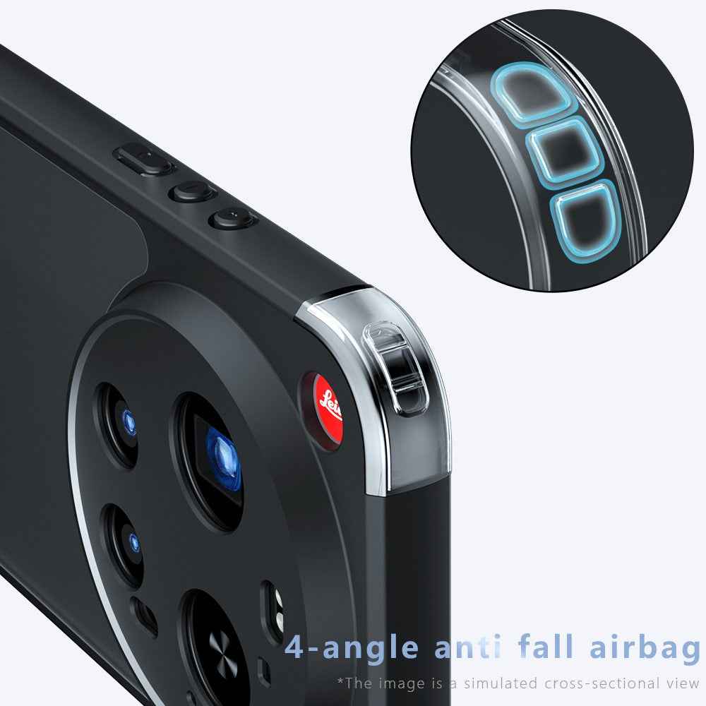 For Xiaomi 17 Ultra 5G Case Skin-Touch TPU + PC Matte Phone Back Cover - Transparent Black