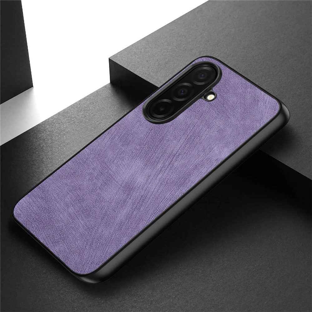 For Samsung Galaxy A57 5G Case Shockproof Slim Retro Leather Phone Back Cover - Purple
