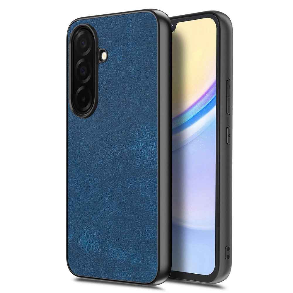 For Samsung Galaxy A57 5G Case Shockproof Slim Retro Leather Phone Back Cover - Blue