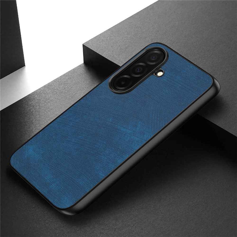 For Samsung Galaxy A57 5G Case Shockproof Slim Retro Leather Phone Back Cover - Blue