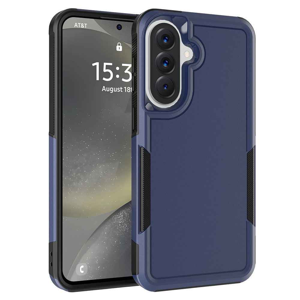 For Samsung Galaxy A57 5G Case 2 in 1 PC + TPU Shockproof Phone Cover - Dark Blue