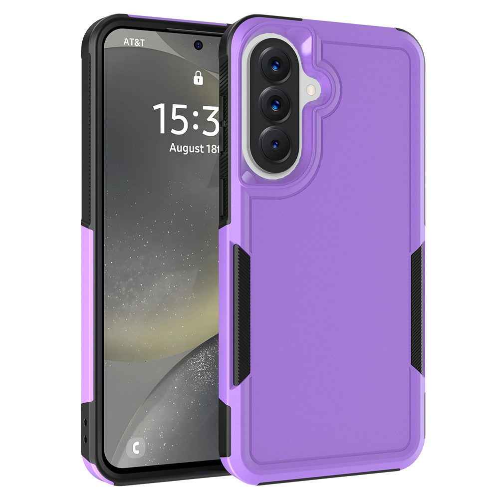 For Samsung Galaxy A57 5G Case 2 in 1 PC + TPU Shockproof Phone Cover - Purple