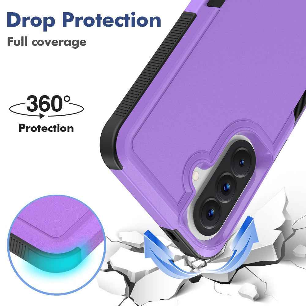 For Samsung Galaxy A57 5G Case 2 in 1 PC + TPU Shockproof Phone Cover - Purple