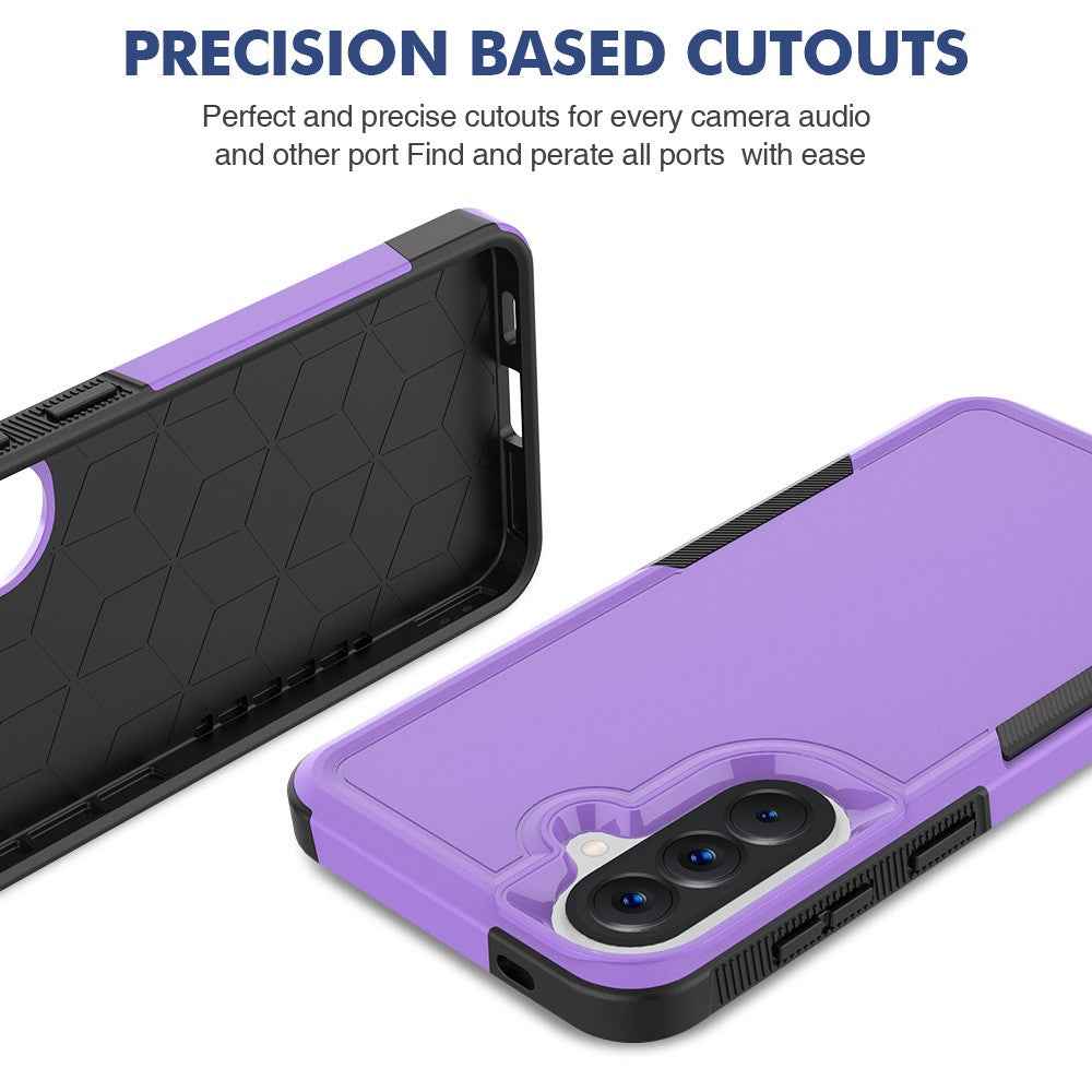 For Samsung Galaxy A57 5G Case 2 in 1 PC + TPU Shockproof Phone Cover - Purple