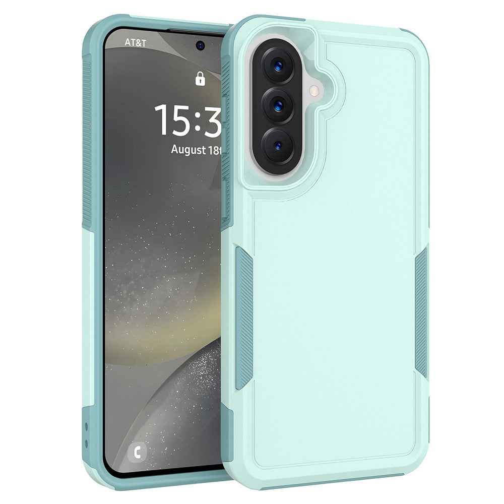 For Samsung Galaxy A57 5G Case 2 in 1 PC + TPU Shockproof Phone Cover - Mint Green