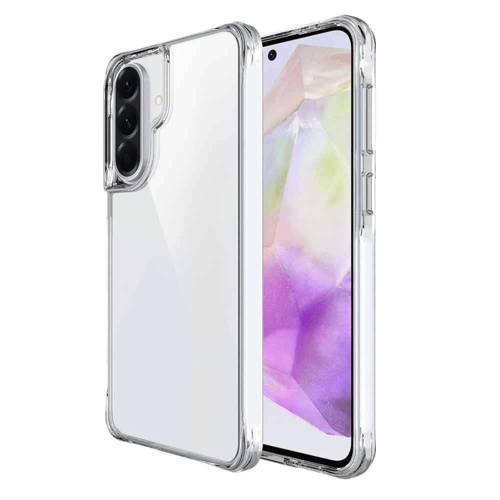 For Samsung Galaxy A57 5G Case PC + TPU Dropproof Transparent Phone Cover - Transparent