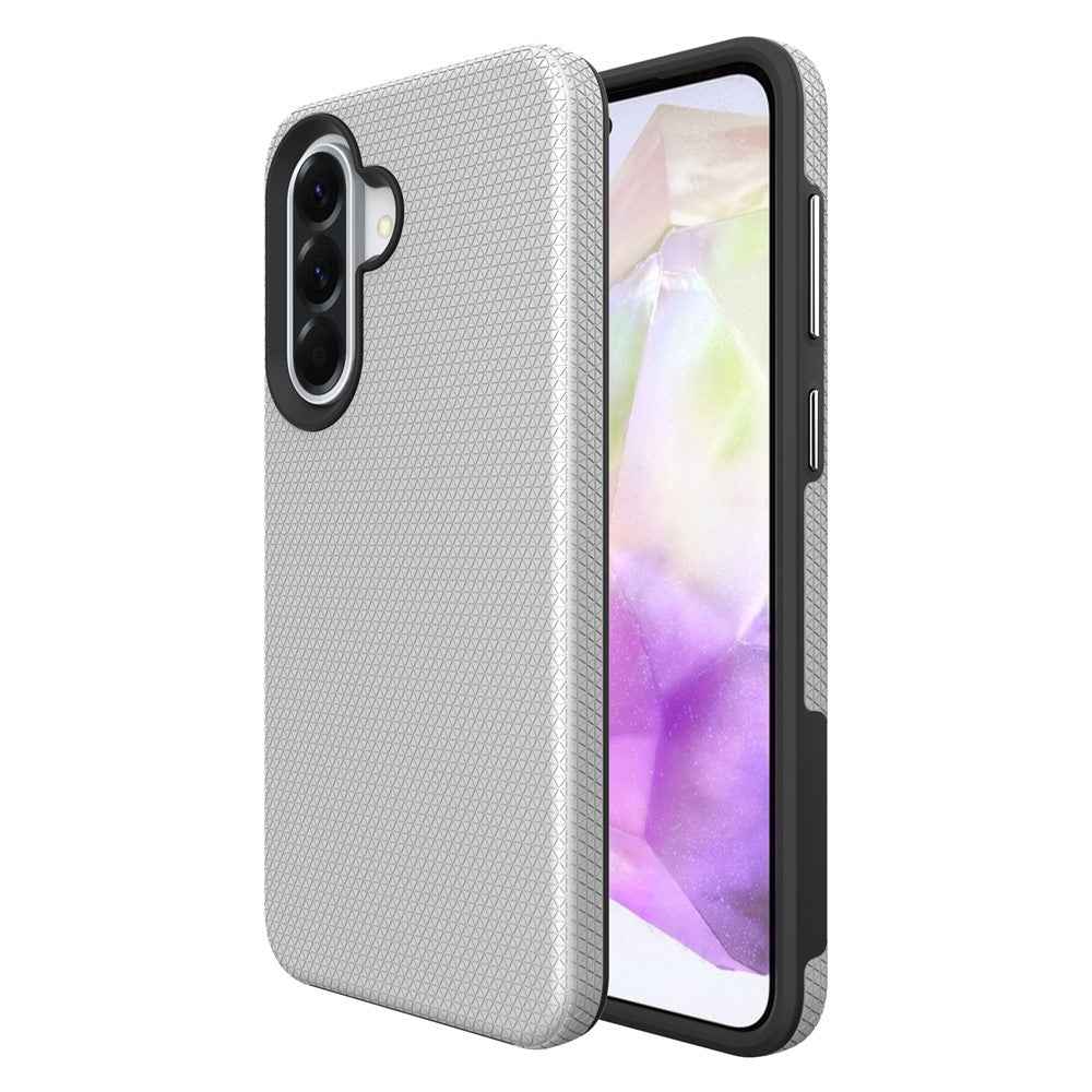 For Samsung Galaxy A57 5G Magnetic Case Shockproof TPU + PC Phone Cover - Silver