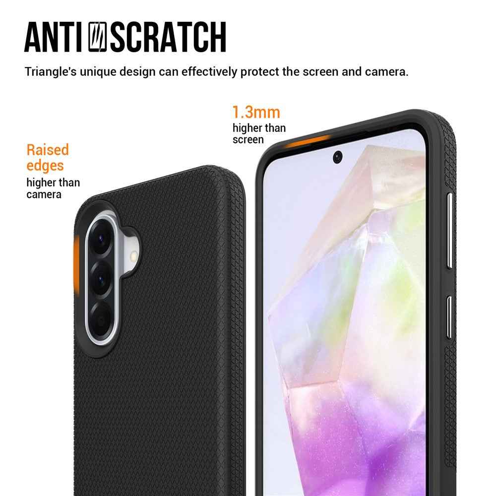 For Samsung Galaxy A57 5G Magnetic Case Shockproof TPU + PC Phone Cover - Black