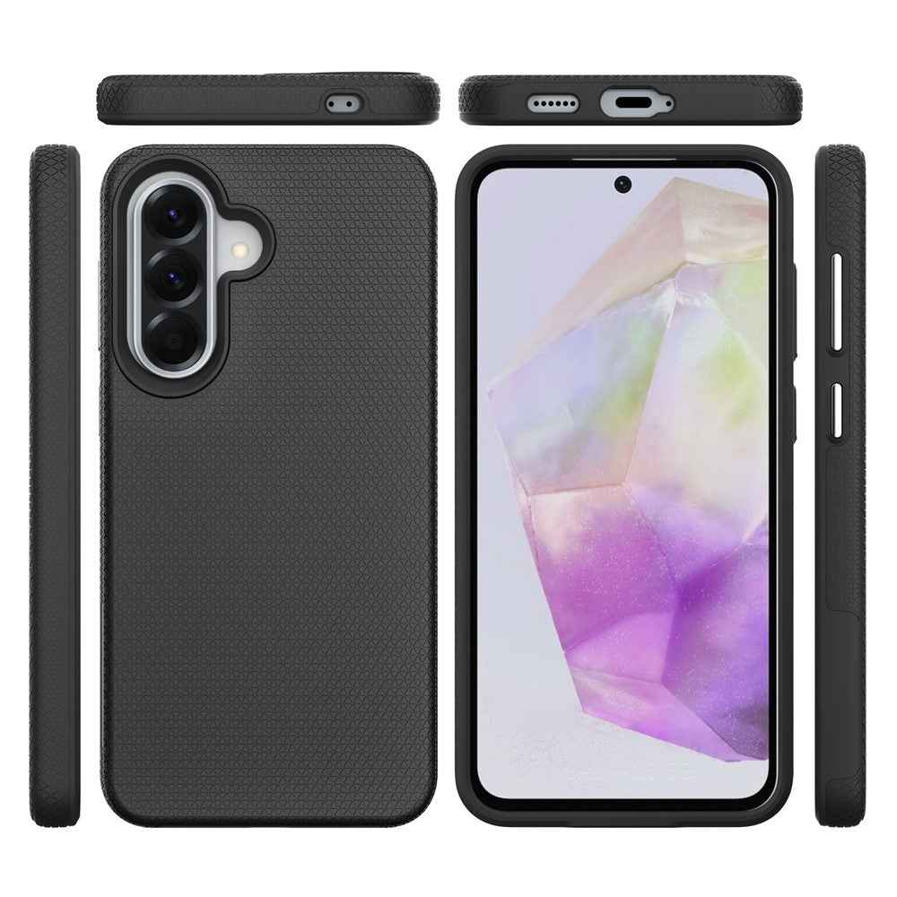 For Samsung Galaxy A57 5G Magnetic Case Shockproof TPU + PC Phone Cover - Black