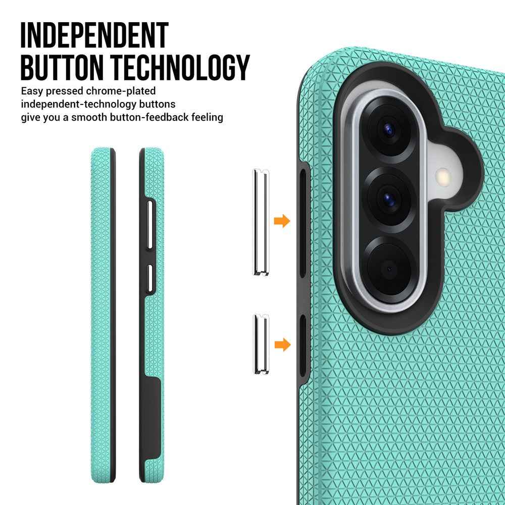 For Samsung Galaxy A57 5G Magnetic Case Shockproof TPU + PC Phone Cover - Mint Green