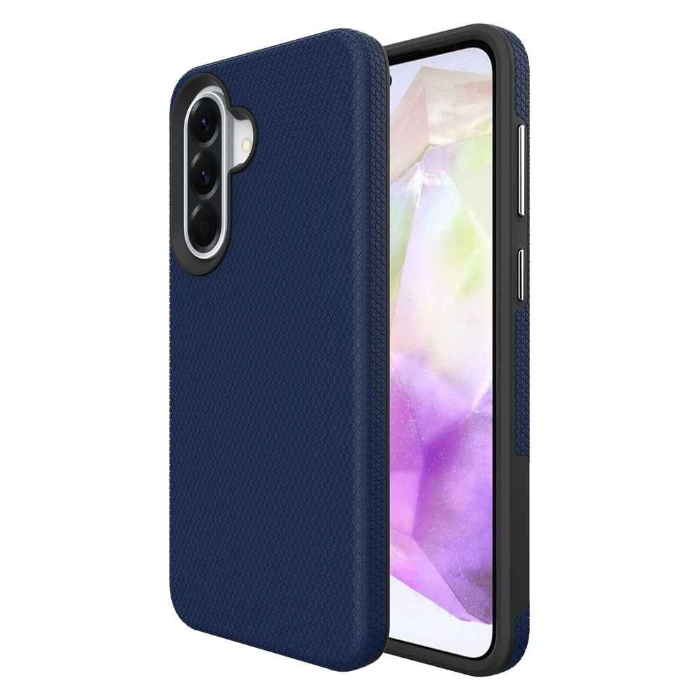 For Samsung Galaxy A57 5G Magnetic Case Shockproof TPU + PC Phone Cover - Navy Blue