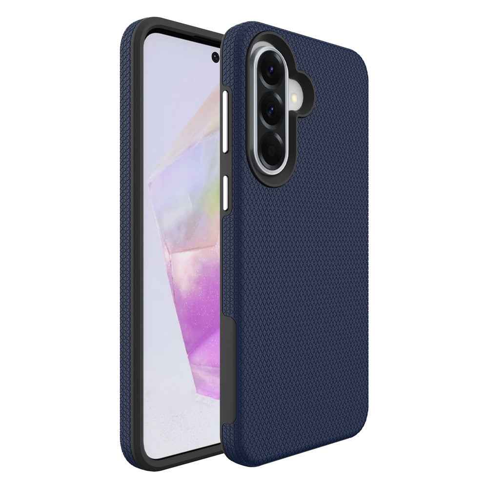 For Samsung Galaxy A57 5G Case TPU + PC Four Corner Anti-Drop Phone Cover - Navy Blue