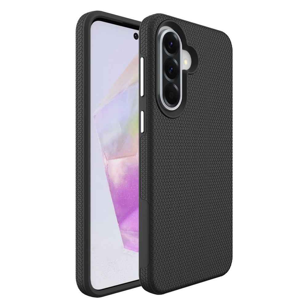 For Samsung Galaxy A57 5G Case TPU + PC Four Corner Anti-Drop Phone Cover - Black