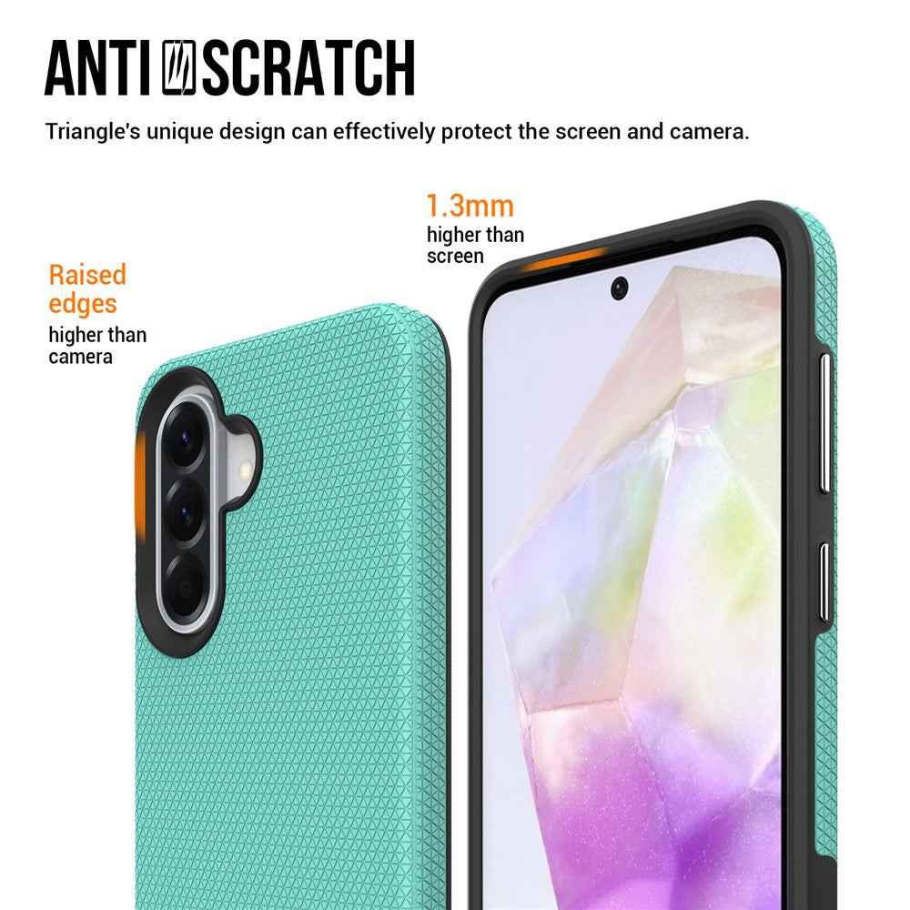 For Samsung Galaxy A57 5G Case TPU + PC Four Corner Anti-Drop Phone Cover - Mint Green