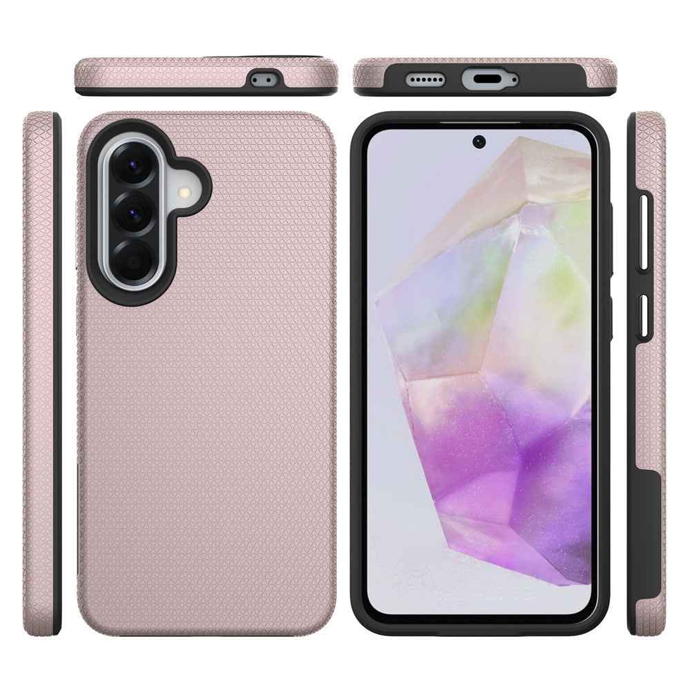 For Samsung Galaxy A57 5G Case TPU + PC Four Corner Anti-Drop Phone Cover - Rose Gold