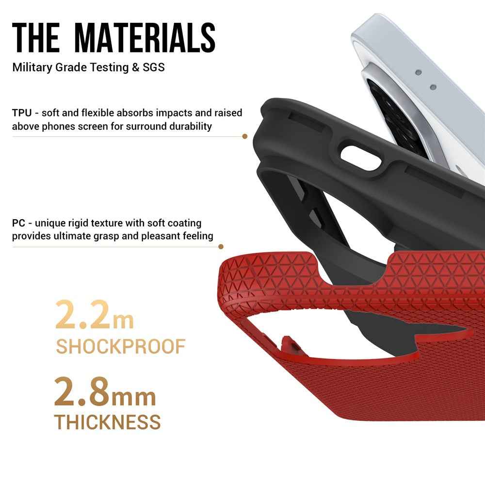 For Samsung Galaxy A57 5G Case TPU + PC Four Corner Anti-Drop Phone Cover - Red