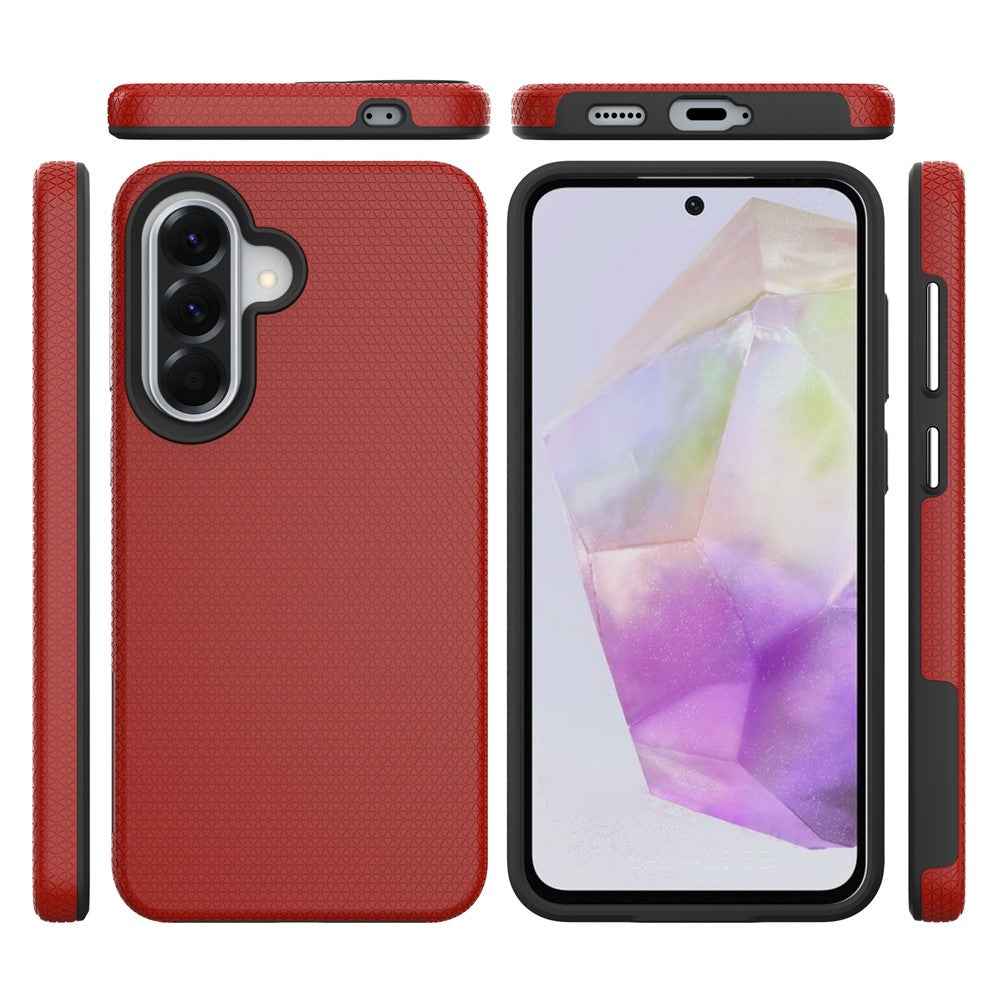 For Samsung Galaxy A57 5G Case TPU + PC Four Corner Anti-Drop Phone Cover - Red