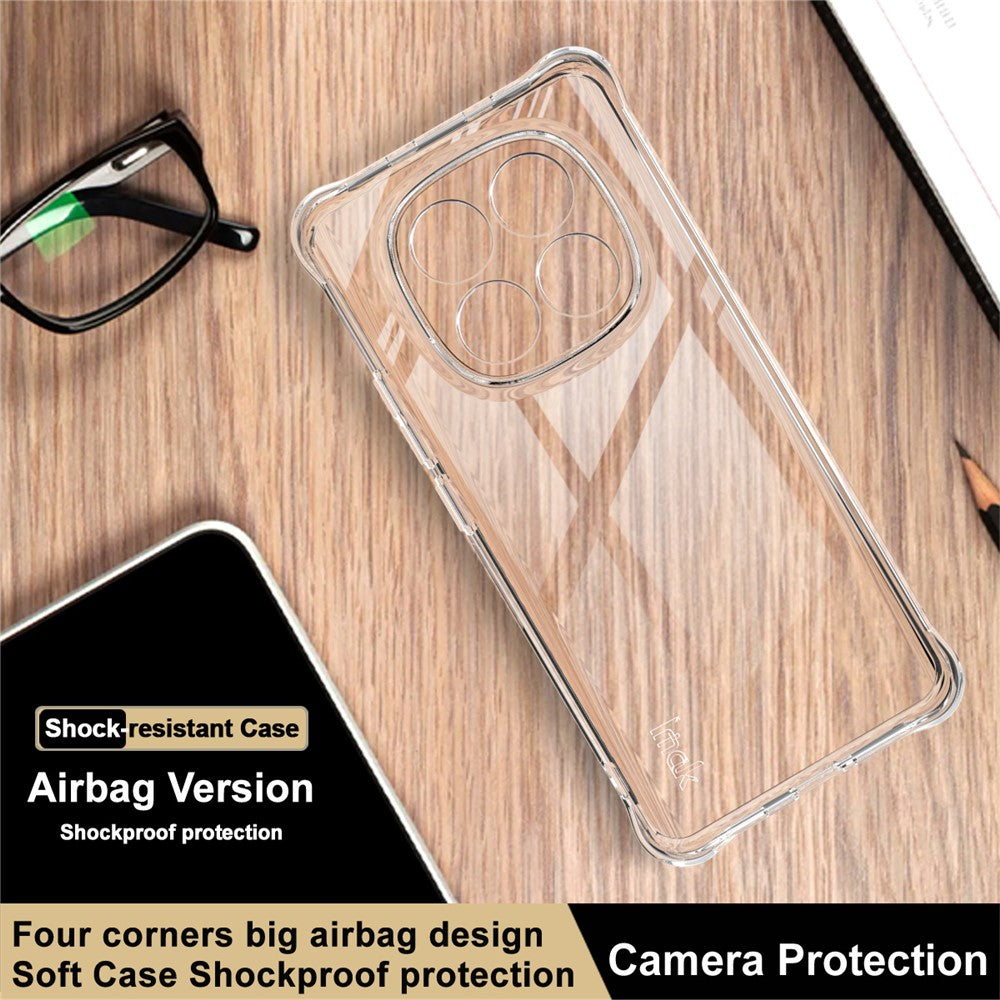 IMAK TPU Case for Xiaomi Poco M8 5G / Redmi Note 15 5G (Global) / 15 4G (Global) Airbag Shockproof Protection Phone Cover - Transparent