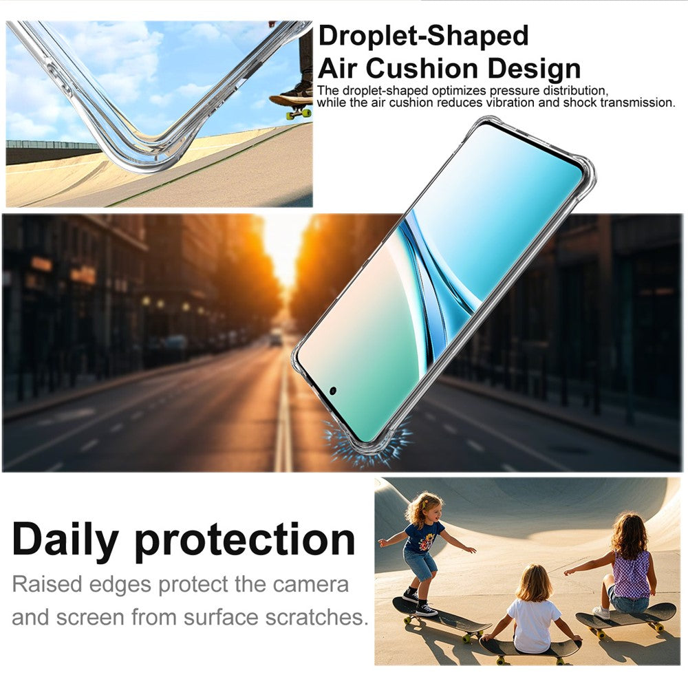IMAK TPU Case for Xiaomi Poco M8 5G / Redmi Note 15 5G (Global) / 15 4G (Global) Airbag Shockproof Protection Phone Cover - Transparent