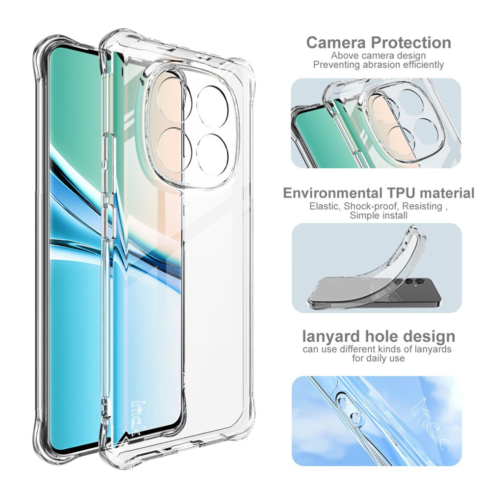 IMAK TPU Case for Xiaomi Poco M8 5G / Redmi Note 15 5G (Global) / 15 4G (Global) Airbag Shockproof Protection Phone Cover - Transparent