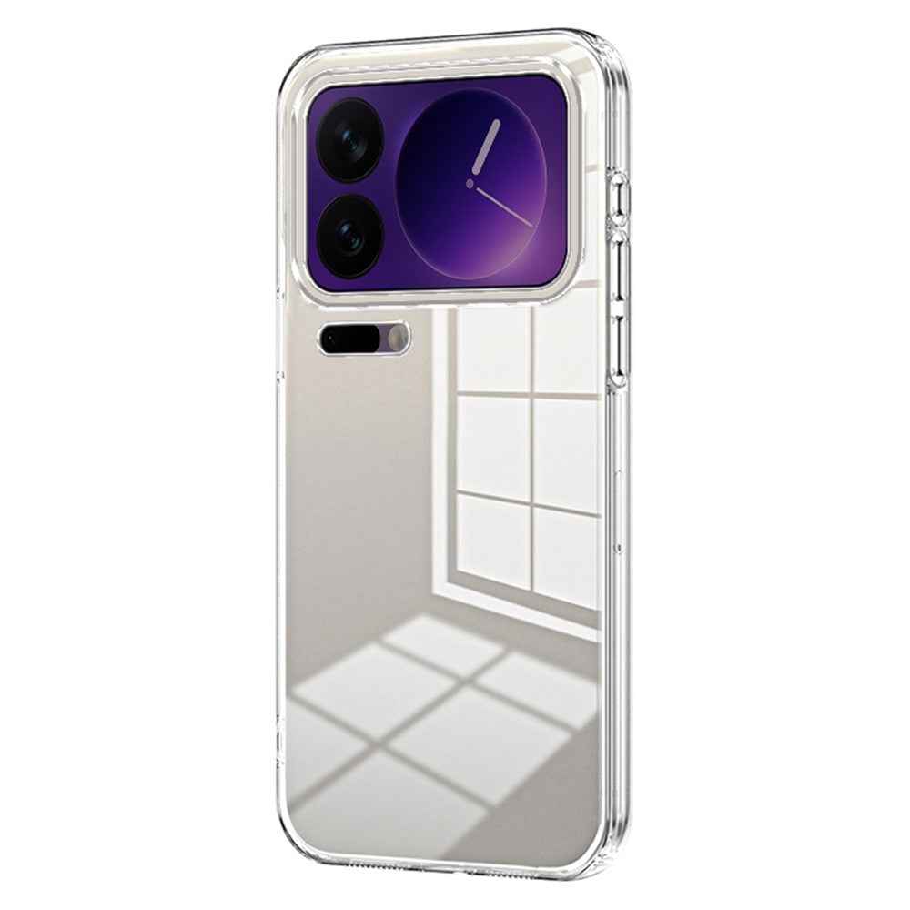 For Xiaomi 17 Pro Case Electroplating Frame Soft TPU Phone Cover - Transparent