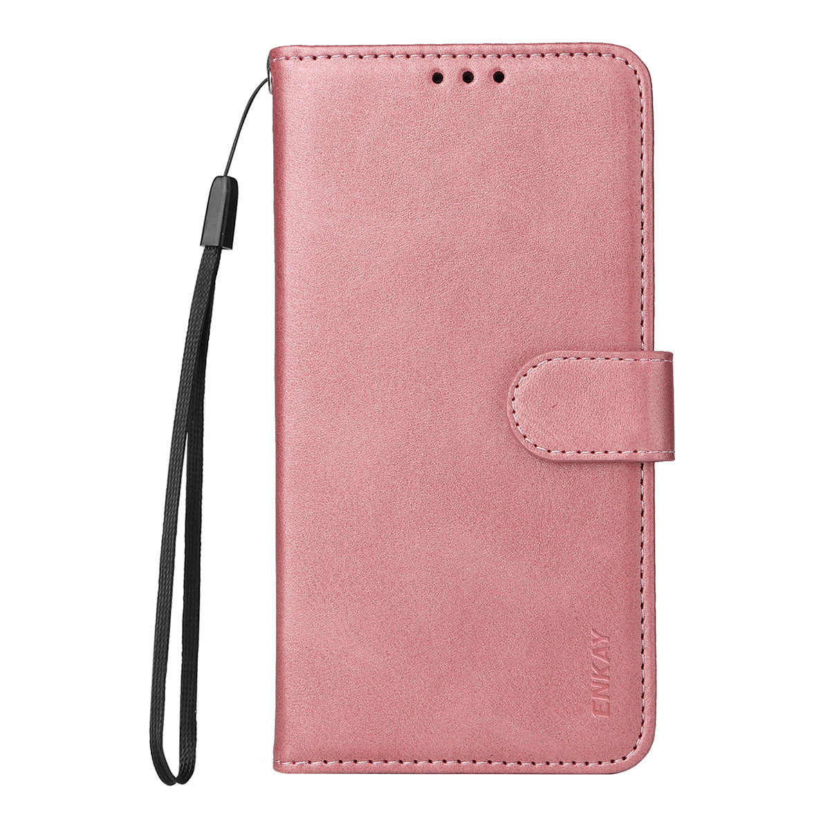 For Xiaomi Redmi Note 15 Pro 5G (Global) PU Leather Wallet Case ENKAY HAT PRINCE Phone Stand Cover with 9H Tempered Glass - Pink