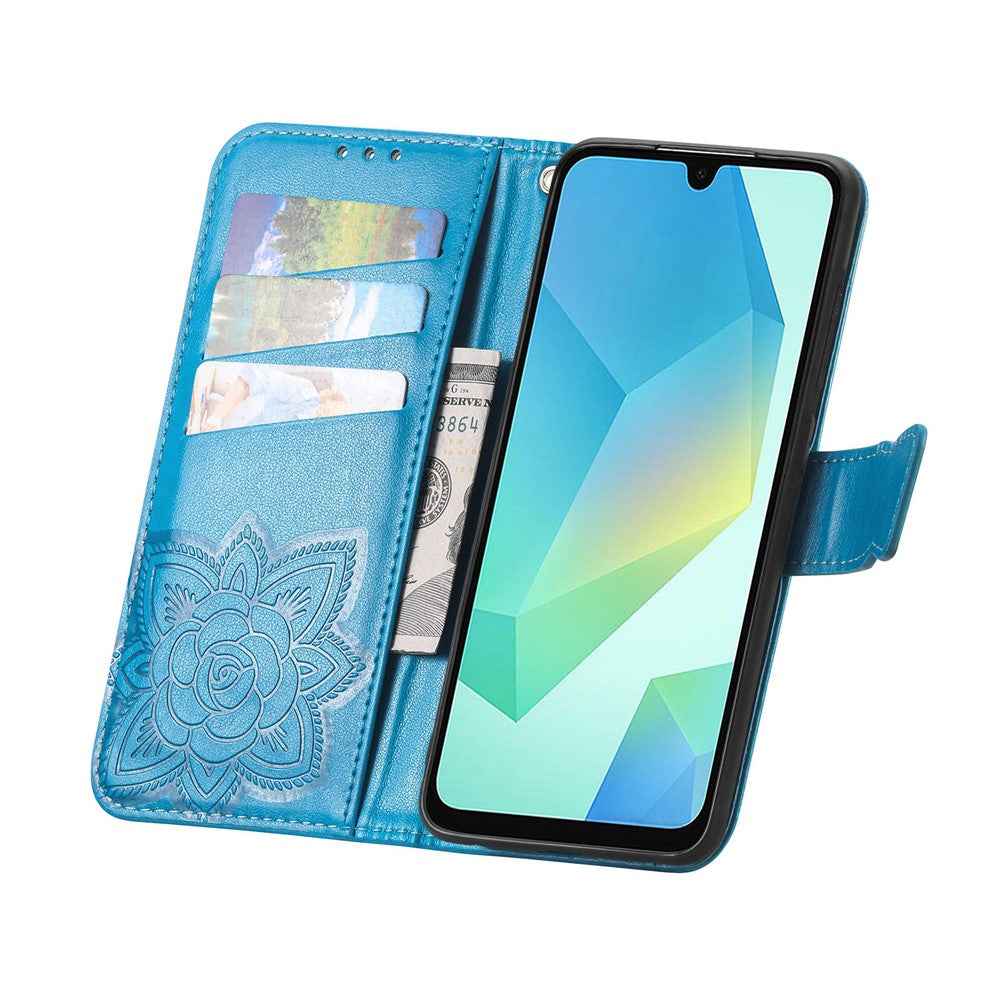 For vivo X300 Pro 5G Case with Strap Butterfly Pattern PU Leather Wallet Phone Cover - Blue