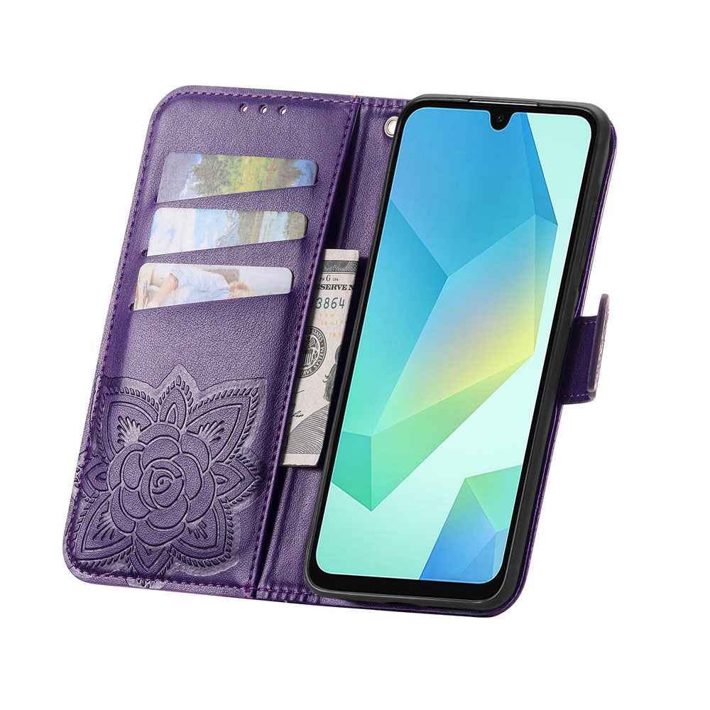 For vivo X300 5G Case with Strap Butterfly Pattern PU Leather Wallet Phone Cover - Dark Purple