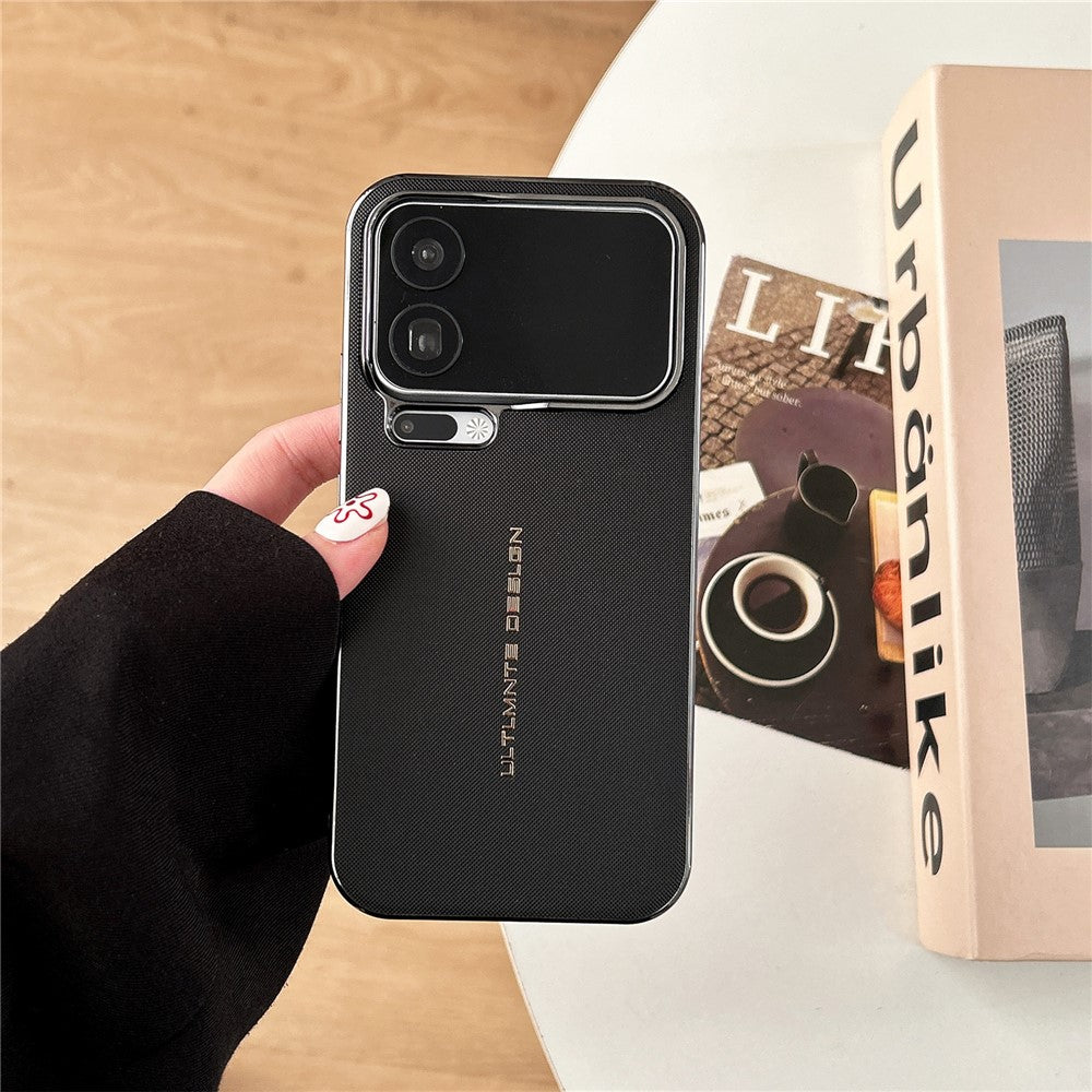 GKK For Xiaomi 17 Pro Max Magnetic Case Woven Texture Leather PC Phone Cover - Black