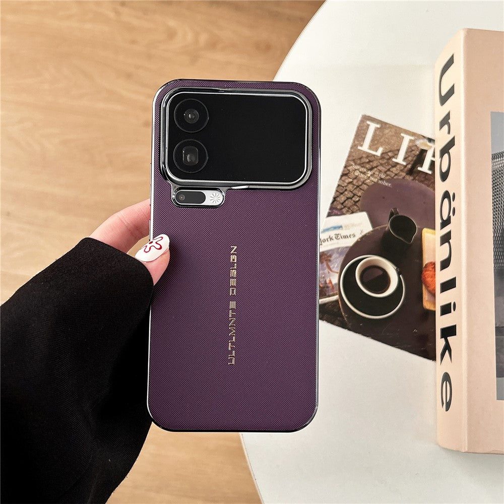 GKK For Xiaomi 17 Pro Max Magnetic Case Woven Texture Leather PC Phone Cover - Purple