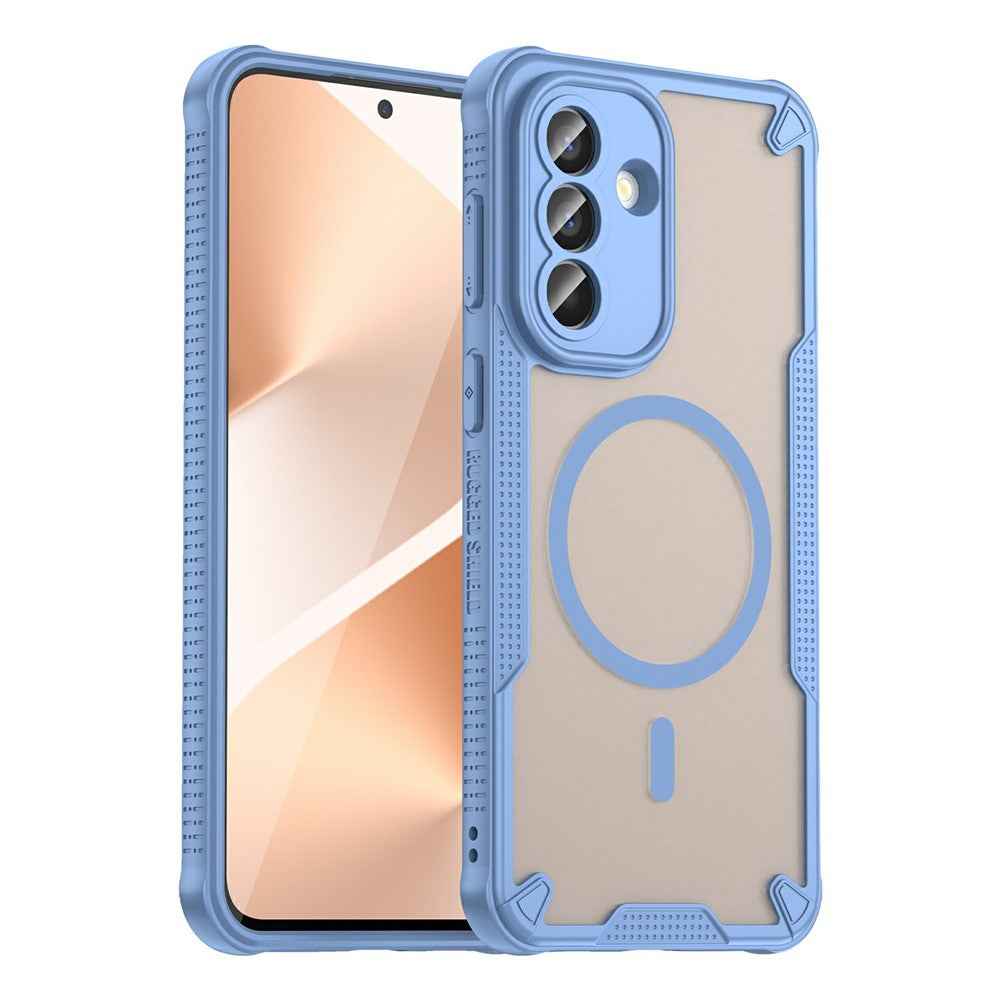 For Samsung Galaxy A57 5G Magnetic Case TPU + PC Phone Back Cover - Blue