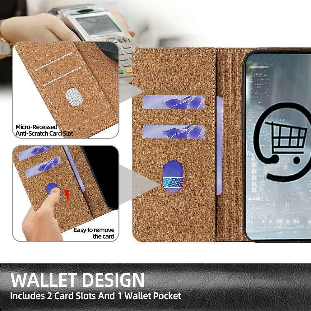 For Xiaomi 17 Pro Case Genuine Cow Leather Stand Mobile Phone Cover with RFID Blocking Wallet - Grey