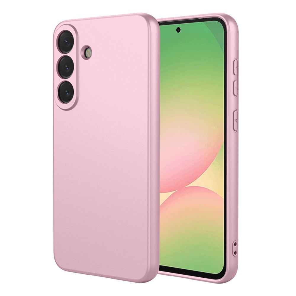 For Samsung Galaxy A57 5G Case Liquid Silicone Feel Soft TPU Protective Phone Cover - Pink