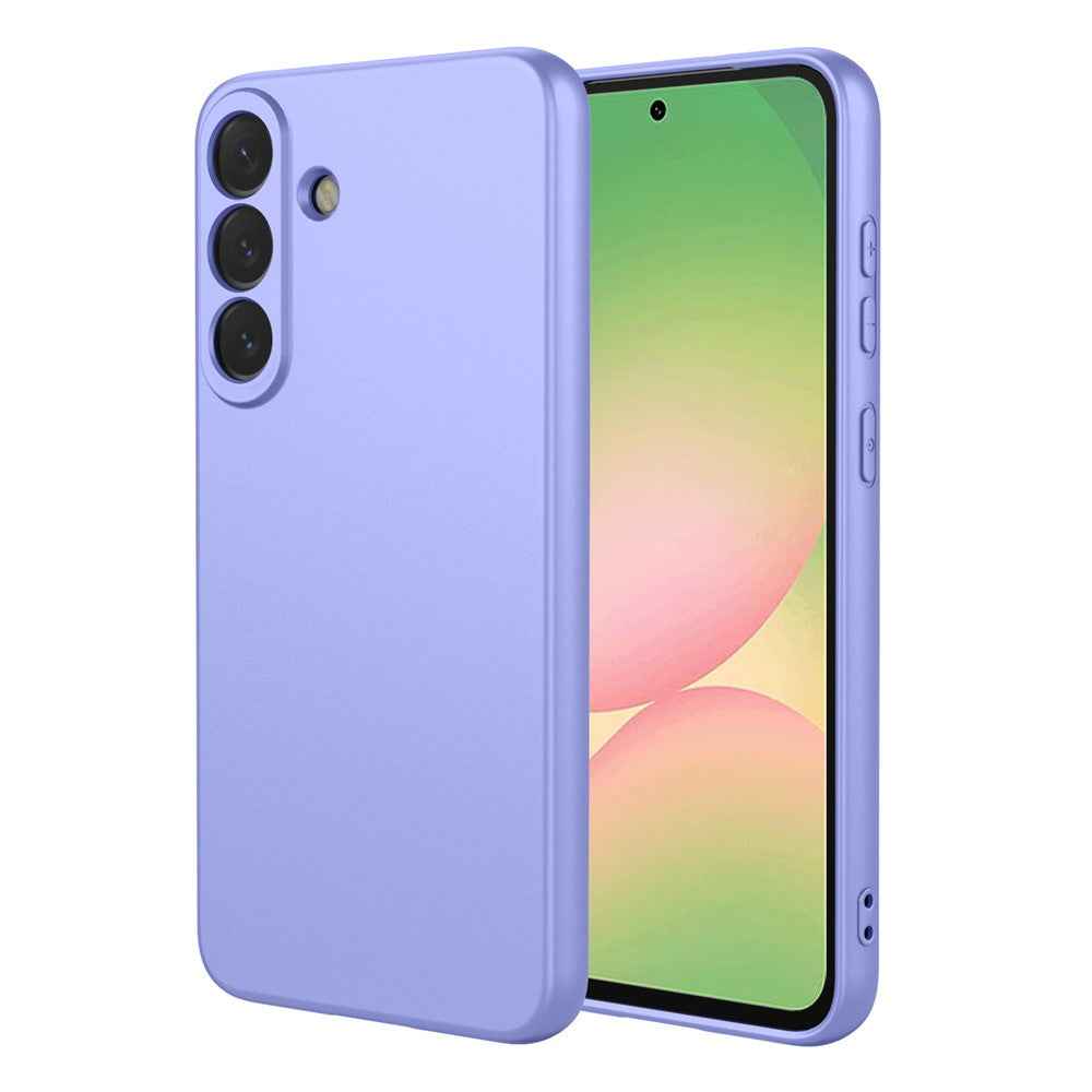 For Samsung Galaxy A57 5G Case Liquid Silicone Feel Soft TPU Protective Phone Cover - Purple