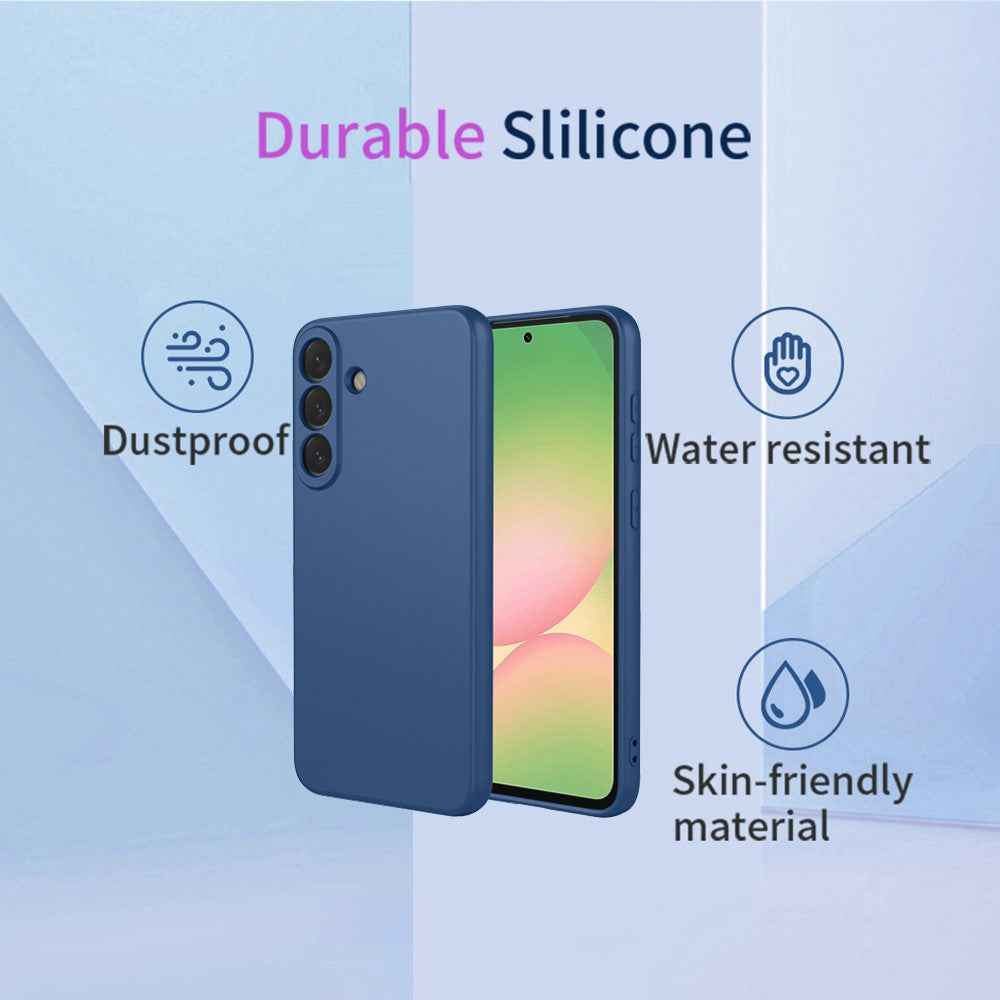 For Samsung Galaxy A57 5G Case Liquid Silicone Feel Soft TPU Protective Phone Cover - Purple