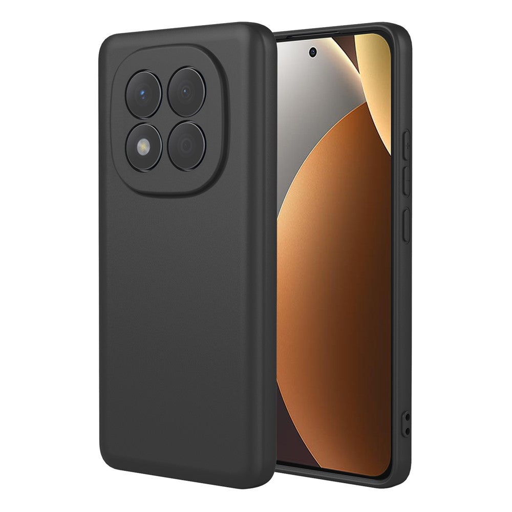For Xiaomi Redmi Note 15 Pro 4G (Global) Case Liquid Silicone Feel Soft TPU Protective Phone Cover - Black