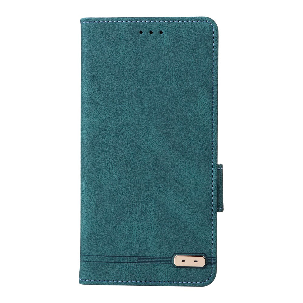 For Xiaomi Redmi Note 15 4G (Global) Case Leather Wallet Flip Phone Cover with Hardware Decor - Blue