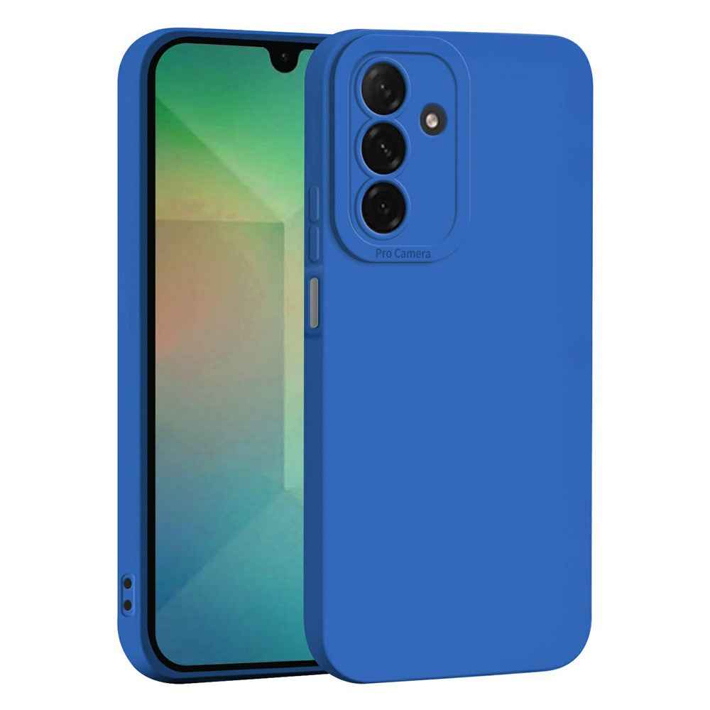 For Samsung Galaxy A57 5G Case Precise Camera Cutouts Soft TPU Shockproof Phone Cover - Dark Blue