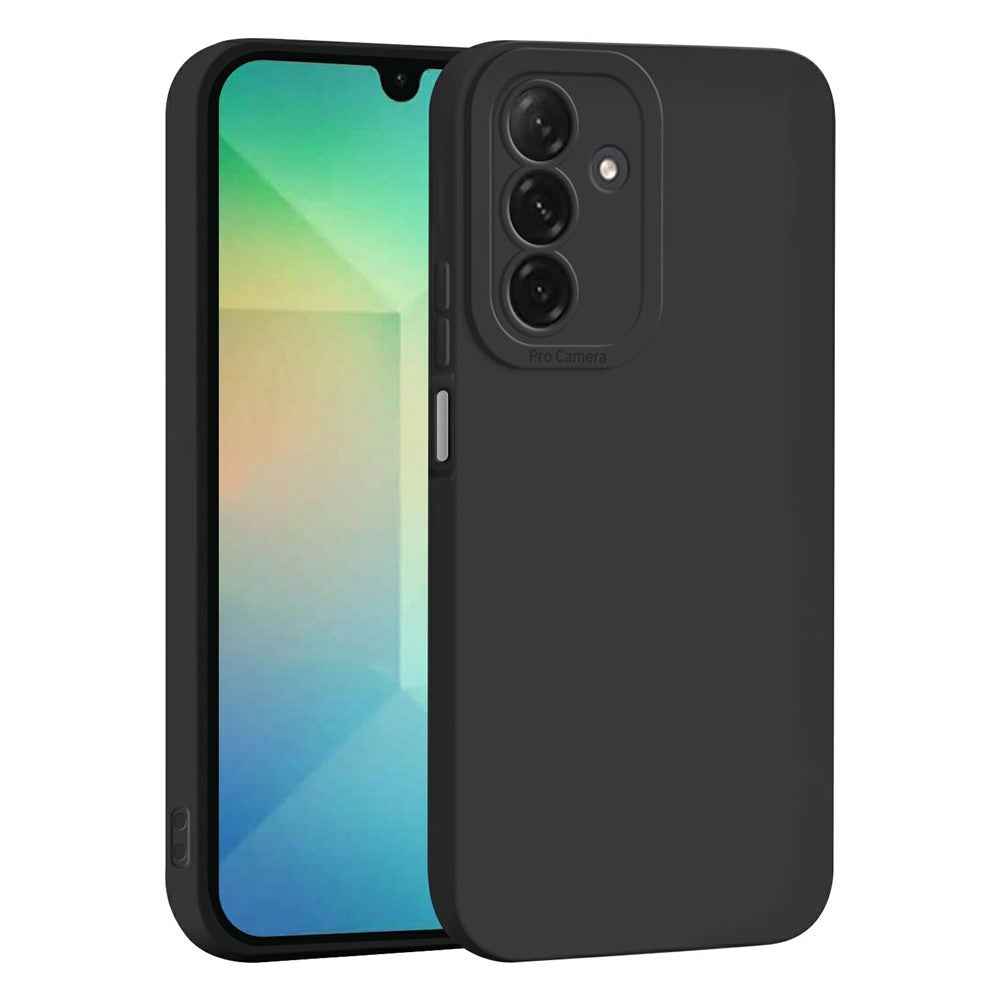 For Samsung Galaxy A57 5G Case Precise Camera Cutouts Soft TPU Shockproof Phone Cover - Black