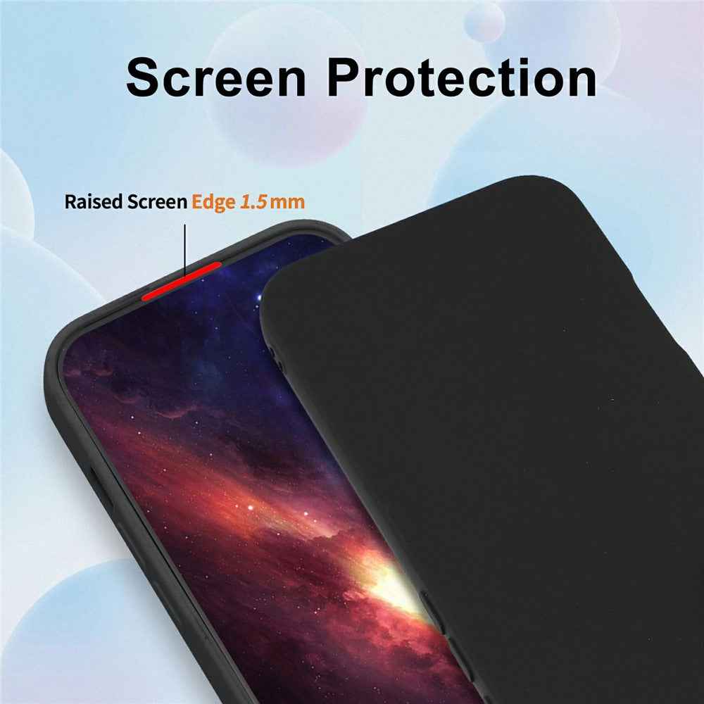 For Samsung Galaxy A57 5G Case Precise Camera Cutouts Soft TPU Shockproof Phone Cover - Black