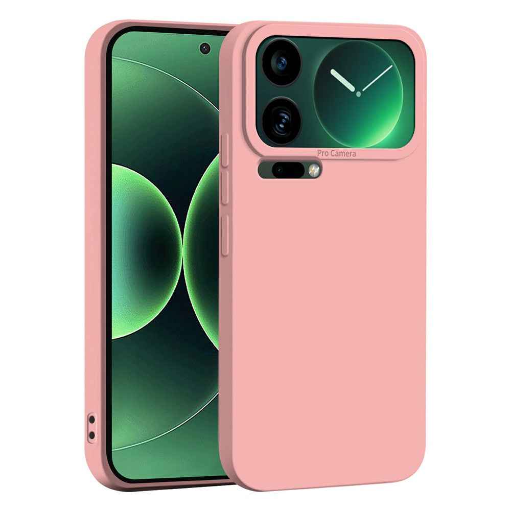 For Xiaomi 17 Pro Case Precise Camera Cutouts Soft TPU Shockproof Phone Cover - Pink