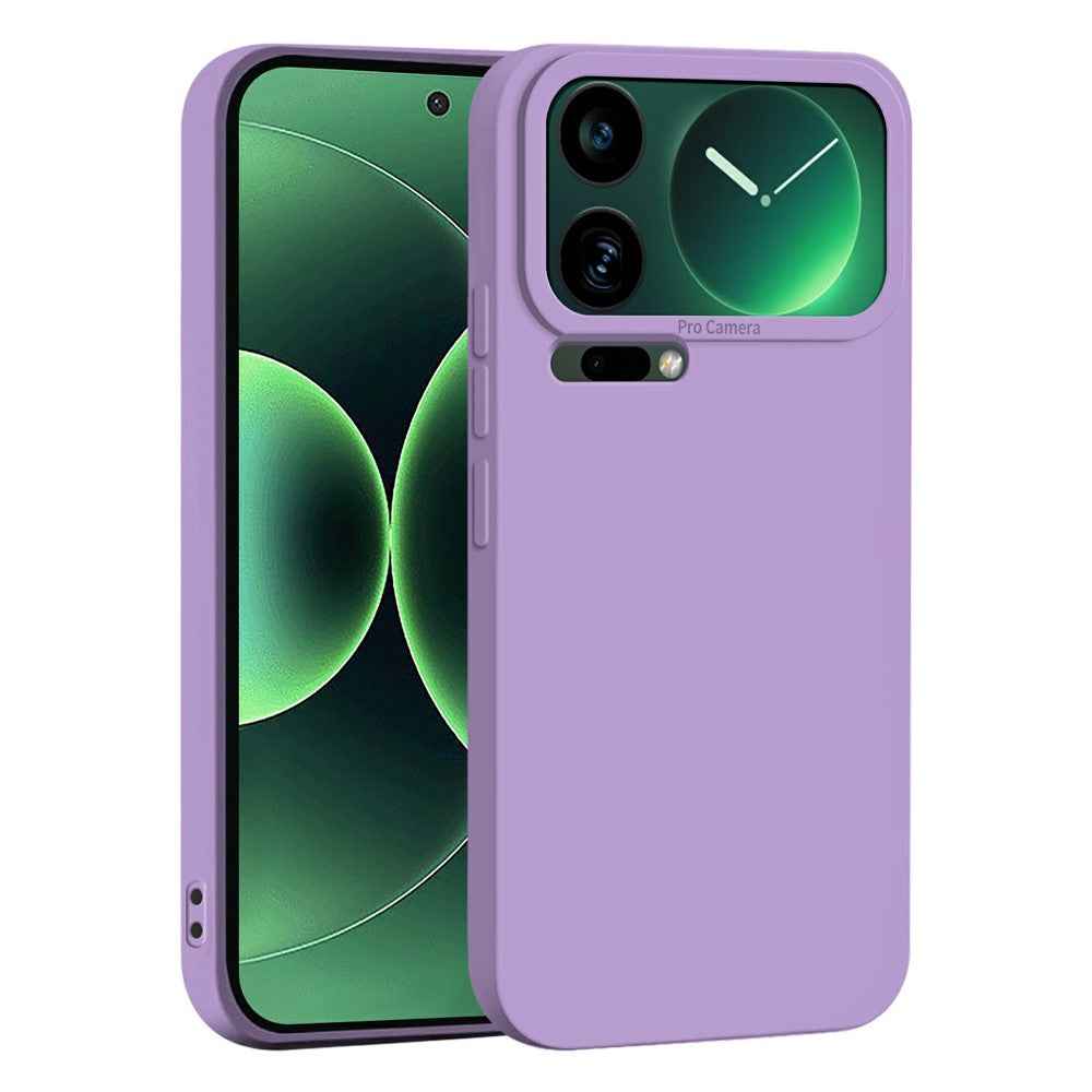 For Xiaomi 17 Pro Case Precise Camera Cutouts Soft TPU Shockproof Phone Cover - Purple