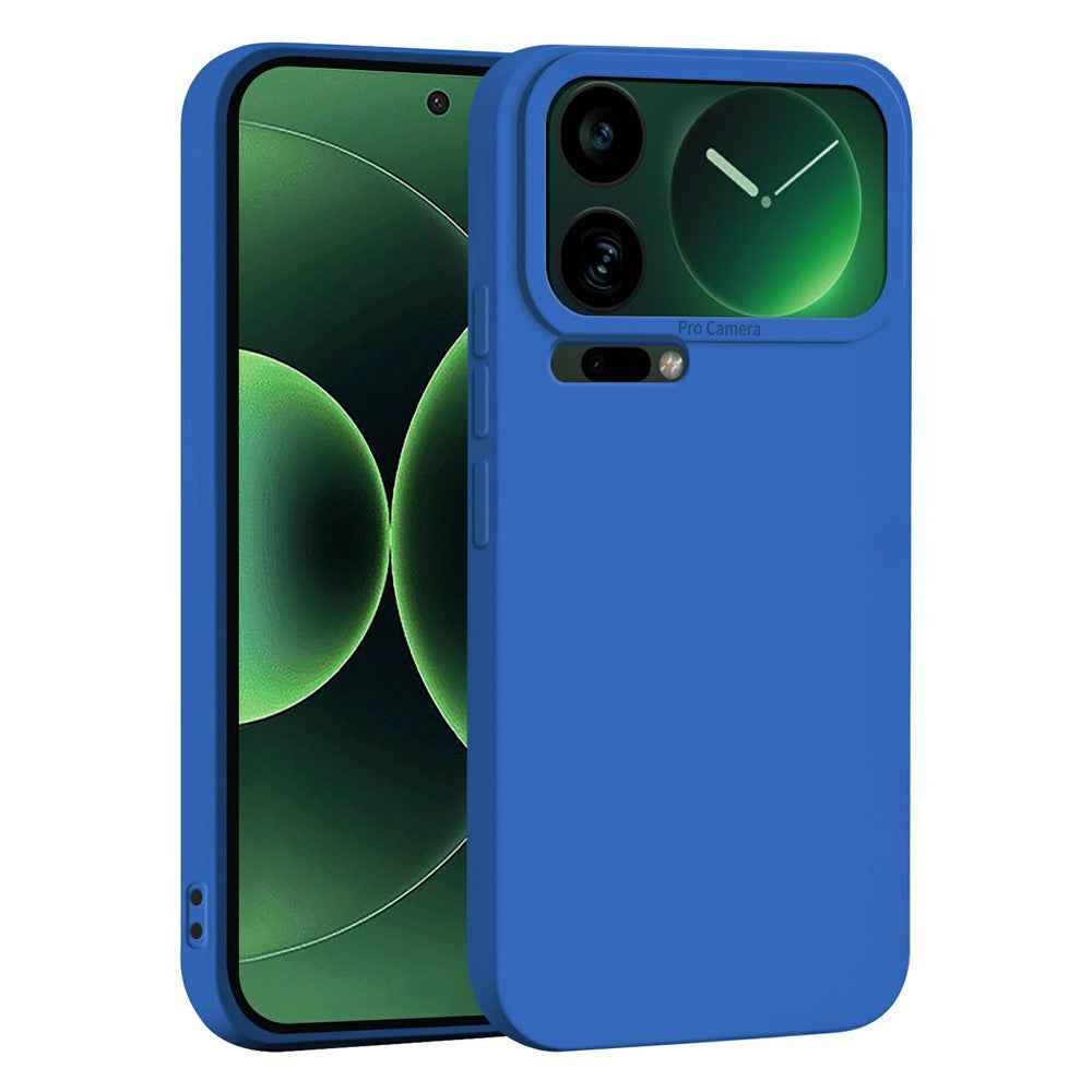For Xiaomi 17 Pro Case Precise Camera Cutouts Soft TPU Shockproof Phone Cover - Dark Blue