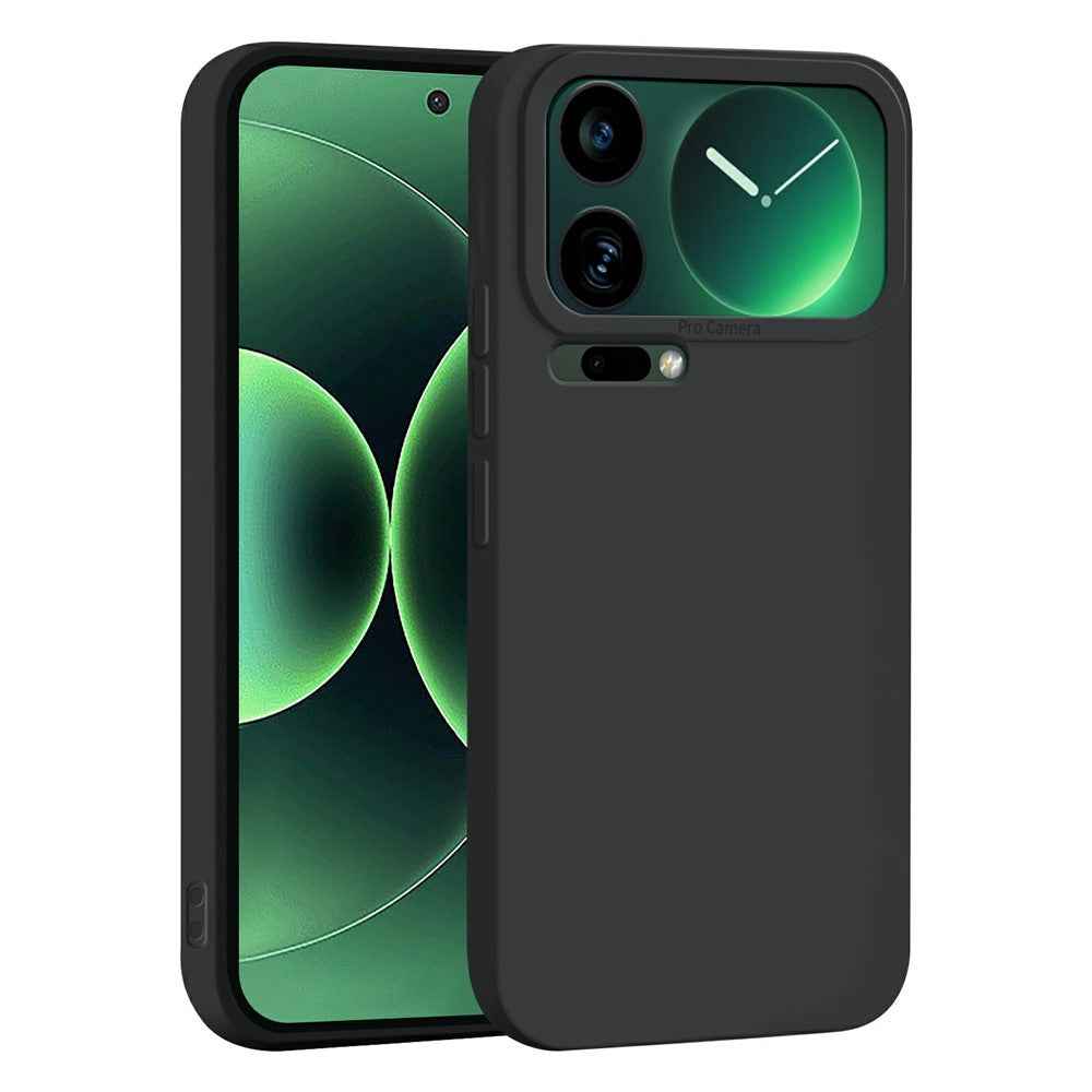 For Xiaomi 17 Pro Case Precise Camera Cutouts Soft TPU Shockproof Phone Cover - Black