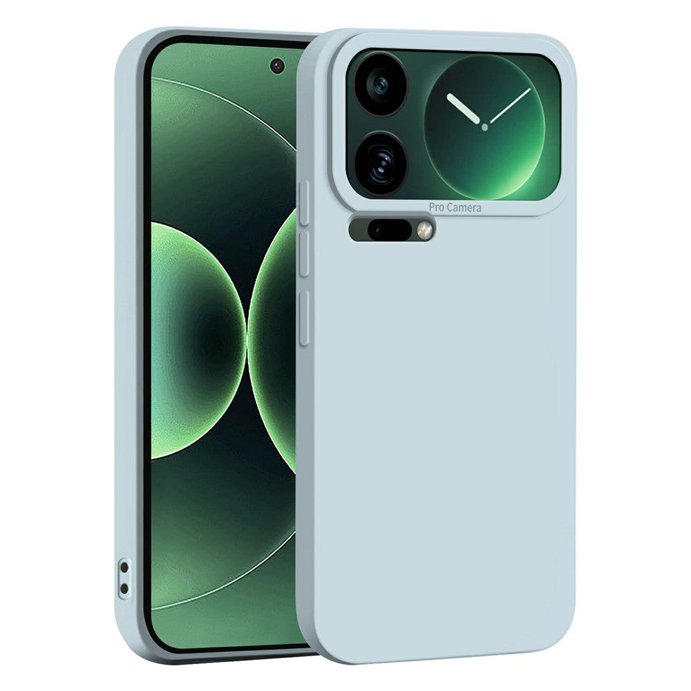 For Xiaomi 17 Pro Max Case Precise Camera Cutouts Soft TPU Shockproof Phone Cover - Baby Blue