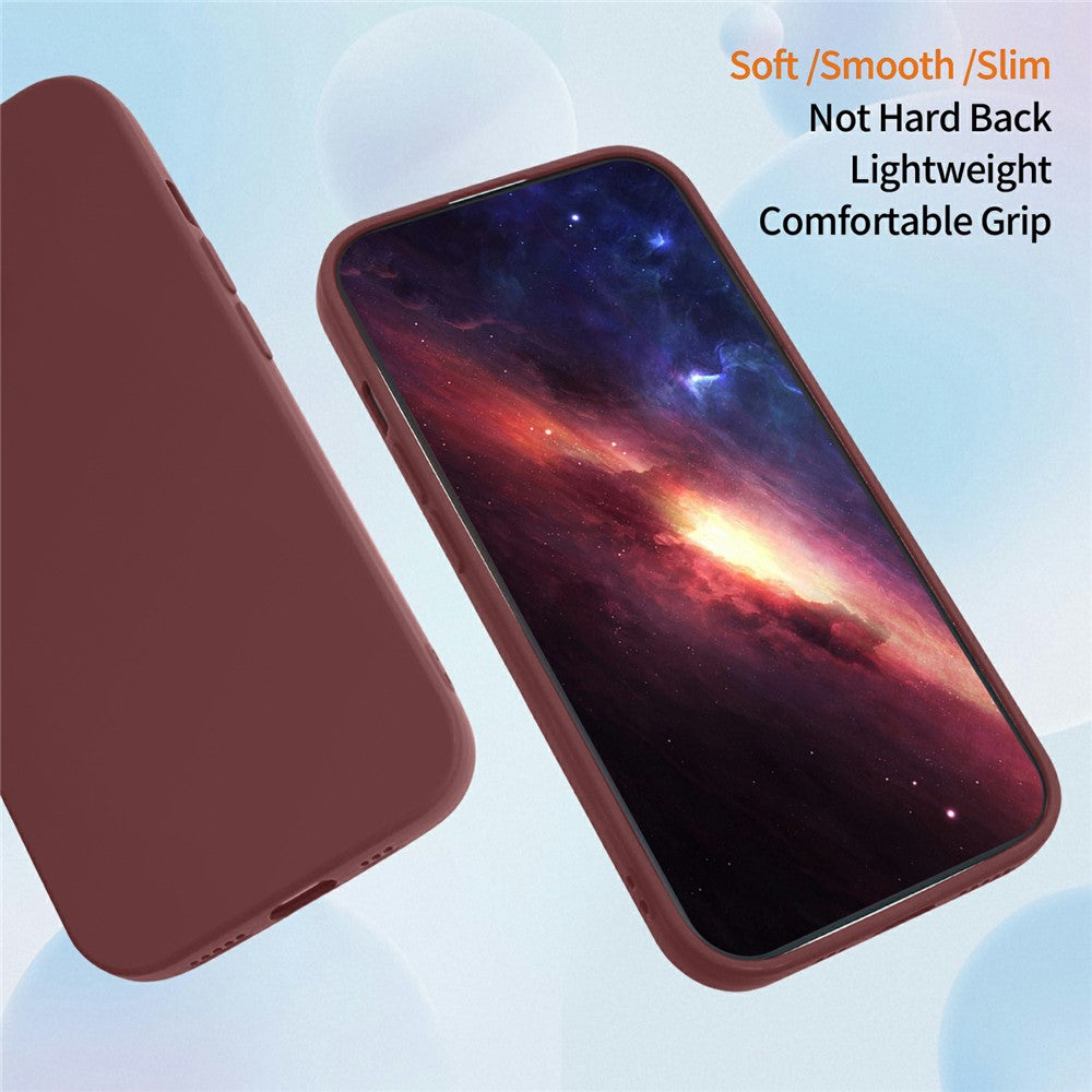 For Xiaomi Redmi Note 15 Pro 4G (Global) Case Precise Camera Cutouts Soft TPU Shockproof Phone Cover - Wine Red