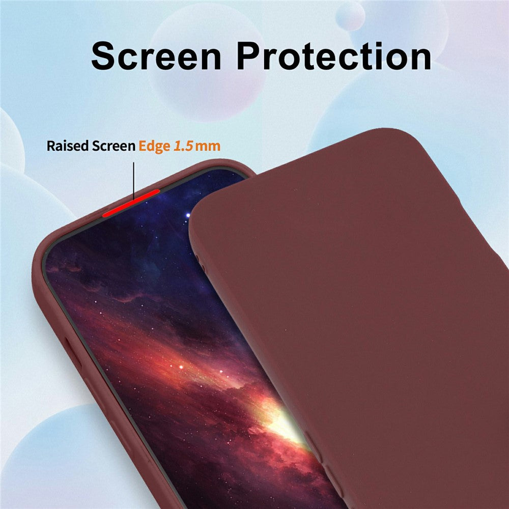 For Xiaomi Redmi Note 15 Pro 4G (Global) Case Precise Camera Cutouts Soft TPU Shockproof Phone Cover - Wine Red