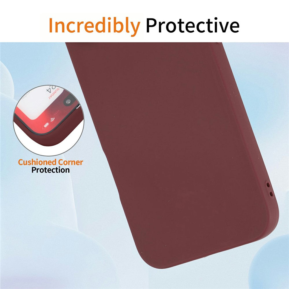 For Xiaomi Redmi Note 15 Pro 4G (Global) Case Precise Camera Cutouts Soft TPU Shockproof Phone Cover - Wine Red